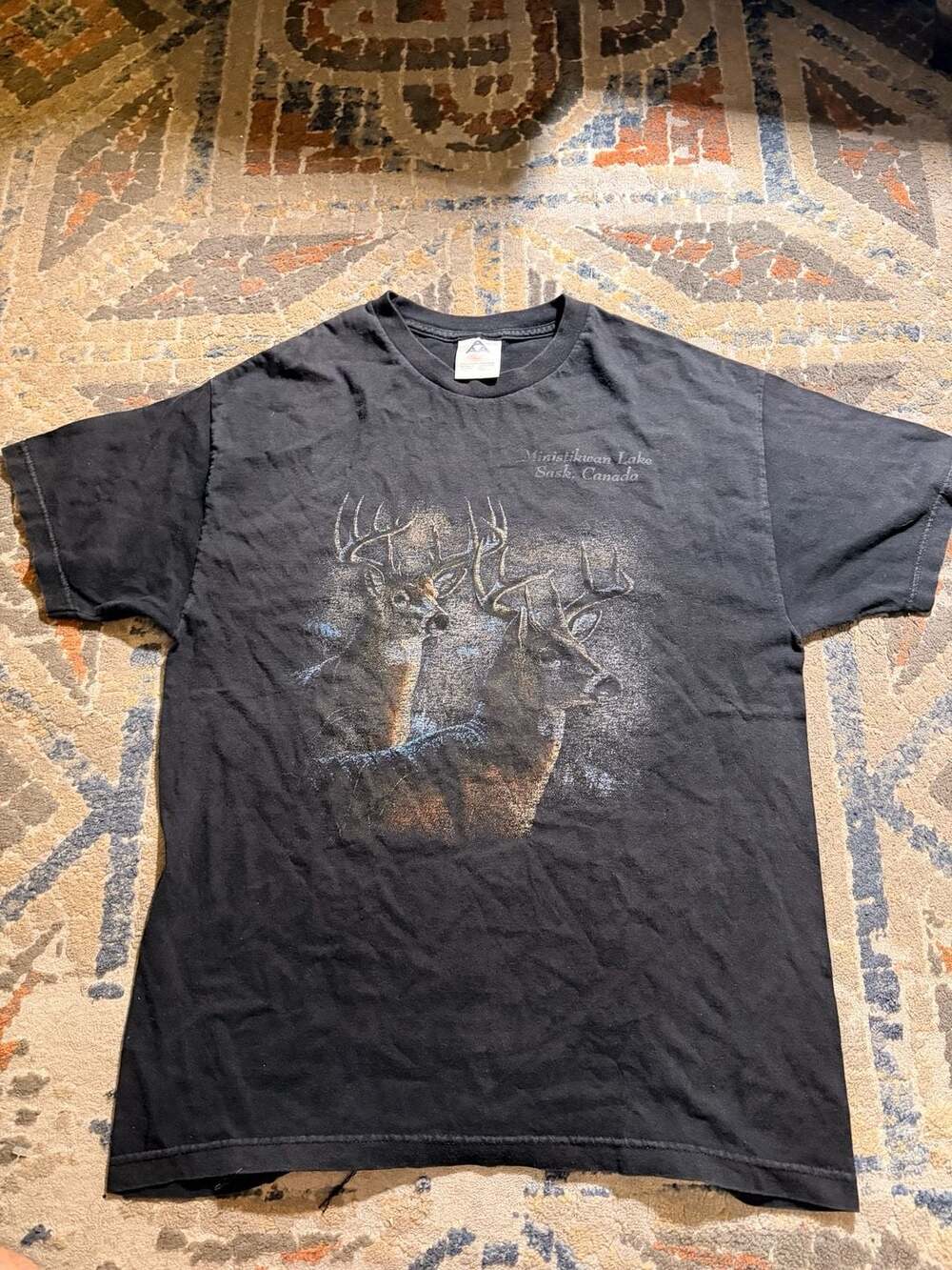90s Vintage TNT White Tailed Deer Buck Animal Nature Shirt VTG 1990s Large